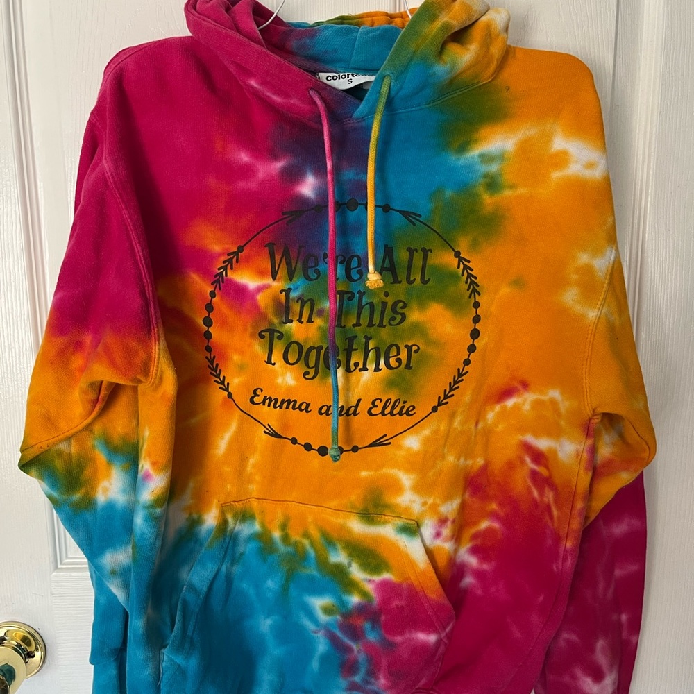Emma and Ellie Tie Dye Hoodie